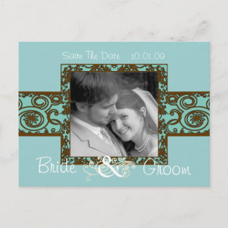 Save The Date with Your Photo Announcement Postcard