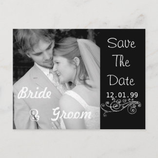 Save The Date with Your Photos Announcement Postcard