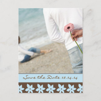 Save The Date with Your Photos Announcement Postcard