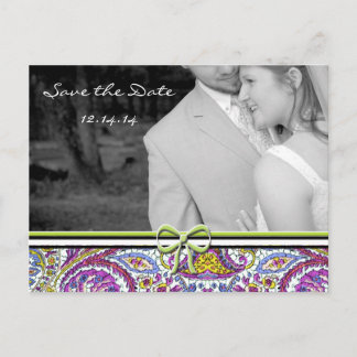 Save The Date with Your Photos Announcement Postcard