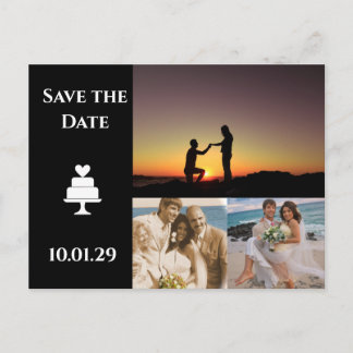 Save the Date with YOUR Photos - Announcement Postcard