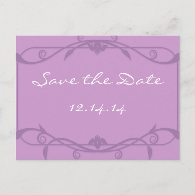 Save The Date with Your Photos Announcement Postcard (Front)