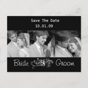 Save The Date with Your Photos Announcement Postcard