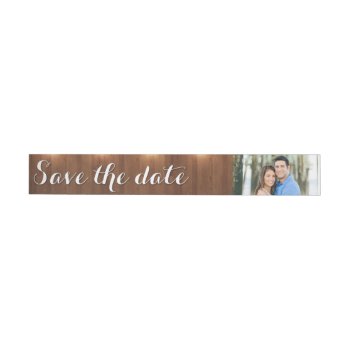 Save The Date Wrap Around Address Label by SunflowerDesigns at Zazzle