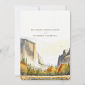 Save The Date Yosemite National Park Destination Invitation (Back)