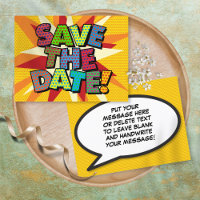 SAVE THE DATE Your Message Speech Bubble