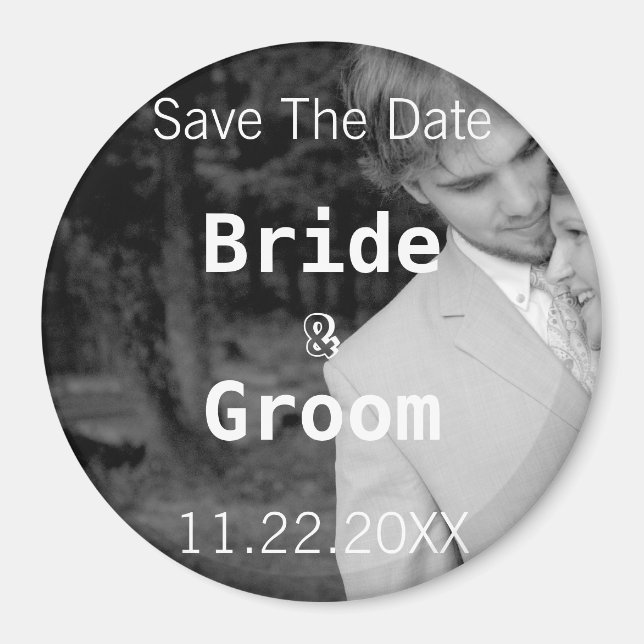 Save The Date-Your Photo Magnet (Front)