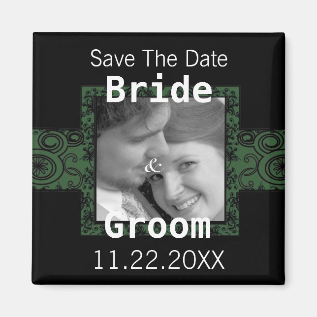 Save The Date Your Photo Magnet - (Front)