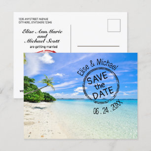 Save the Dates,Beach Wedding,Invitation Invitation Postcard