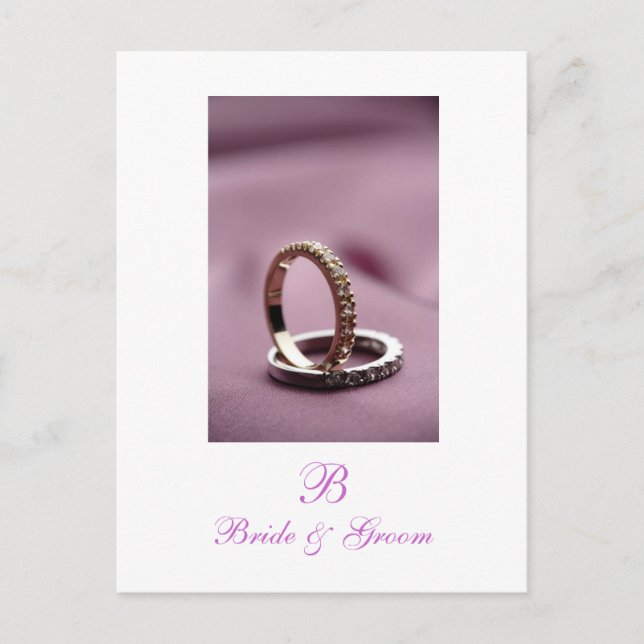 Save The Dates Photo Postcards For Weddings (Front)