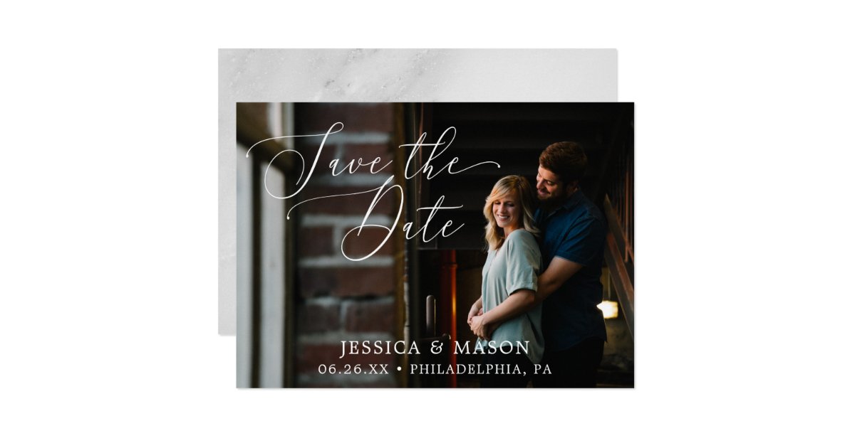Save The Dates with Photo Card