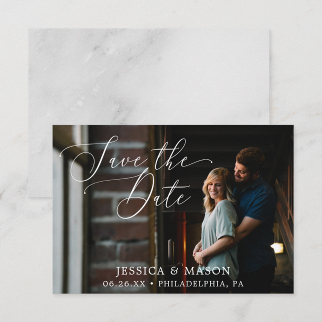 Save The Dates with Photo Card (Front/Back)