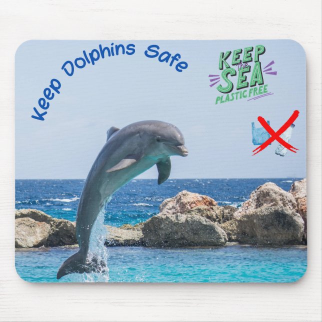 Save the dolphin mouse mat, dolphin mouse mat (Front)