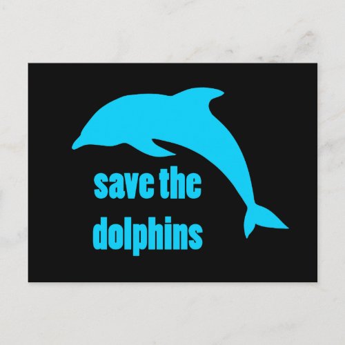 Save the Dolphins Postcard