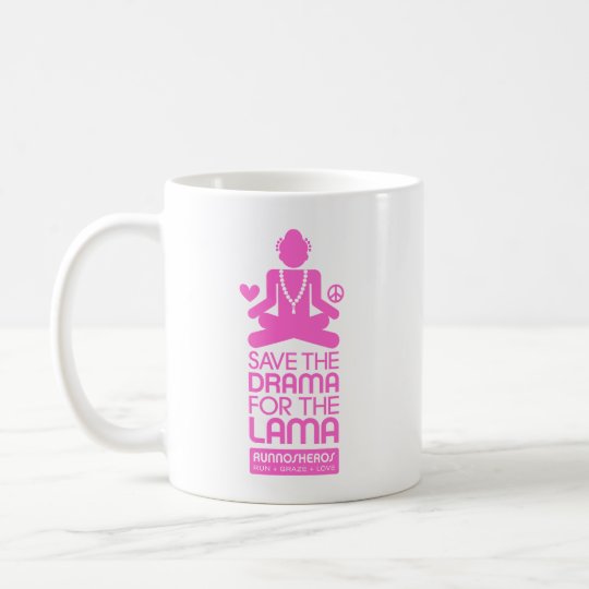 Save The Drama For Lama Hot Pink Coffee Mug Zazzle Hot Pink Coffee Mug