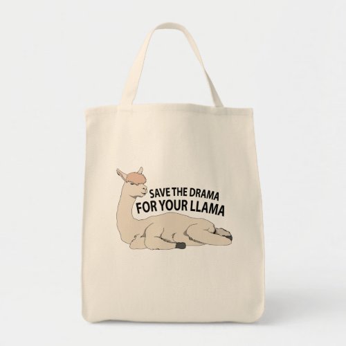 Save The Drama Llama Tote Bag