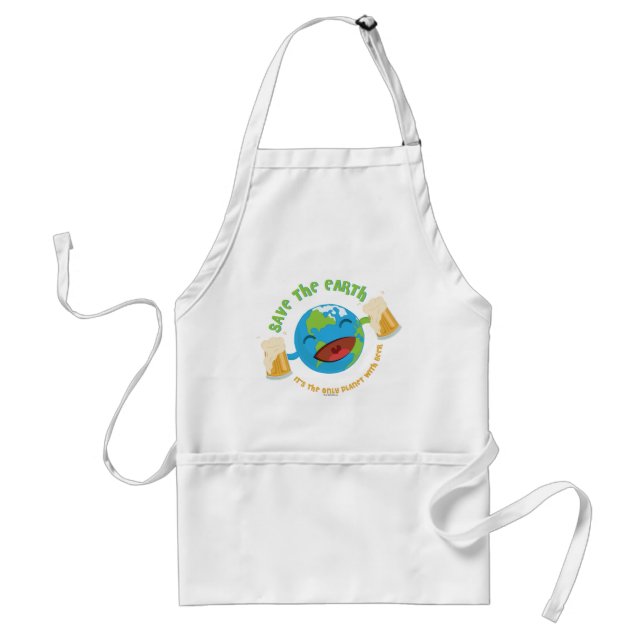 Save The Earth Adult Apron (Front)
