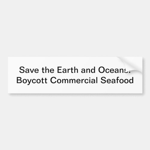 Save the Earth and Oceans Bumper Sticker