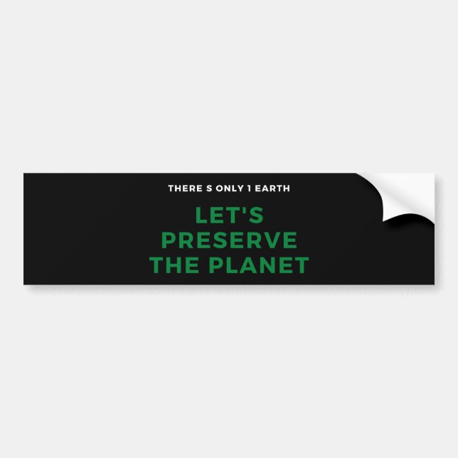 Save the Earth Bumper Sticker (Front)