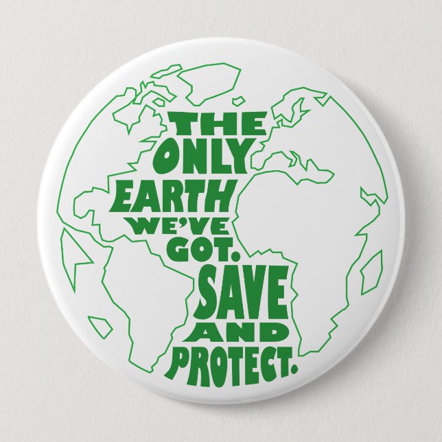 Save the Earth Buttons (Front)