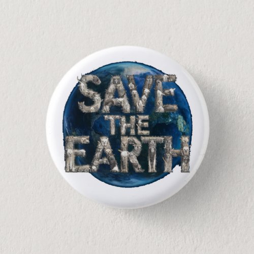 Save the Earth Childrens Earth Day Button