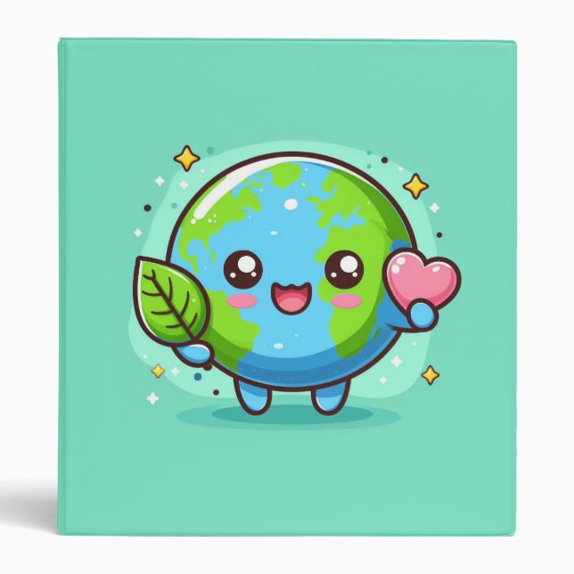 Save the Earth! Cute Earth binder (Front)