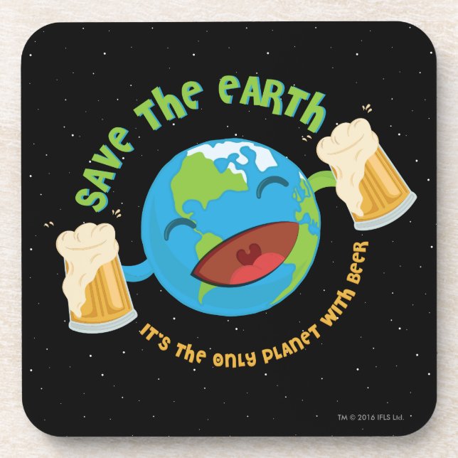 Save The Earth Drink Coaster (Front)