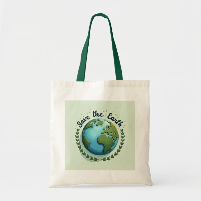 Save the Earth Earth-Design Eco Bag (Front)
