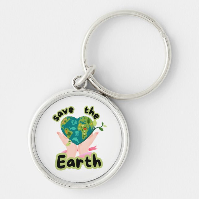 Save the Earth Keychain (Front)