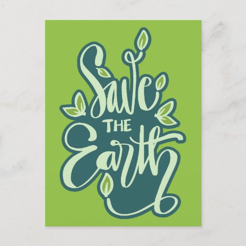 Save The Earth Postcard