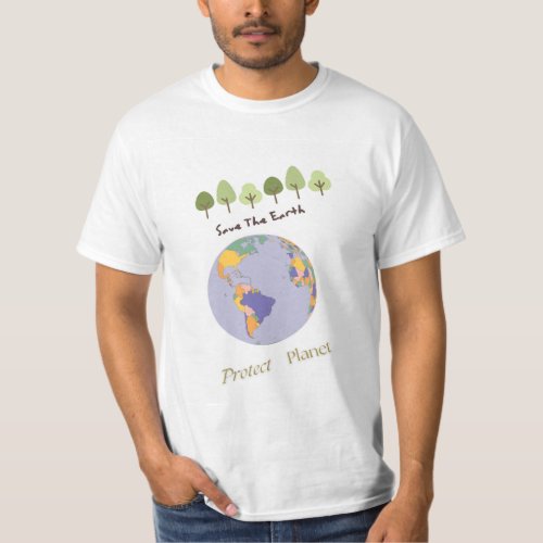 Save the earth T_Shirt for Men and Women