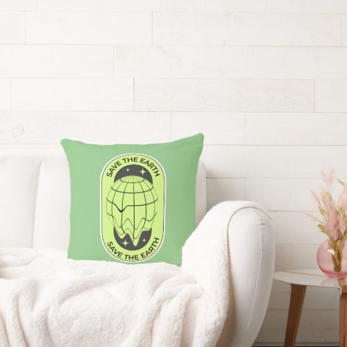 Save the Earth Throw Pillow