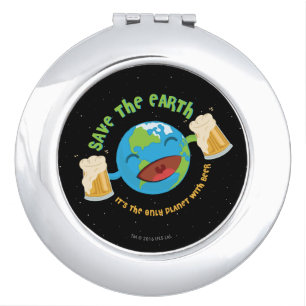 Save The Earth Vanity Mirror