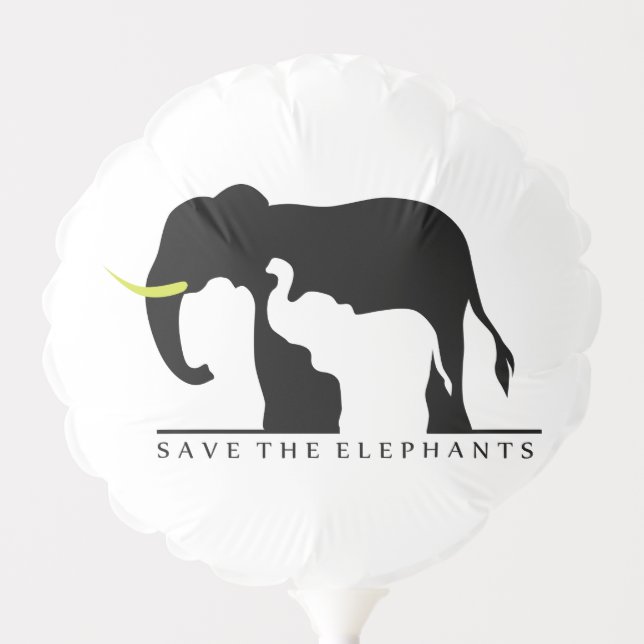 Save the Elephants Balloon (Front)