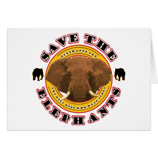 Save the Elephants Cards (Front Horizontal)
