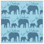 Save the Elephants Fabric