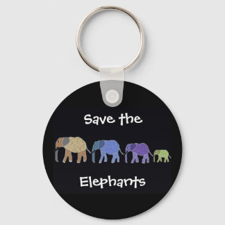 Save the Elephants Keychain