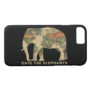 Save the elephants phone case