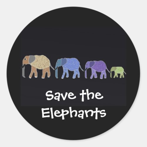 Save the Elephants Stickers