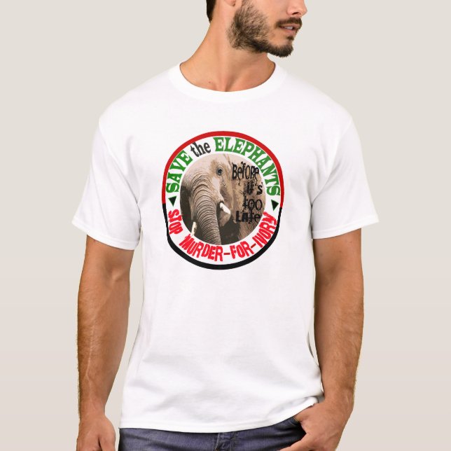 SAVE THE ELEPHANTS T-Shirt (Front)