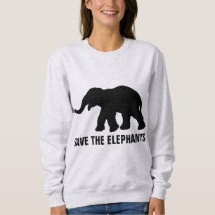 SAVE THE ELEPHANTS T-shirts & sweatshirts