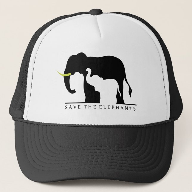 Save the Elephants Trucker Hat (Front)