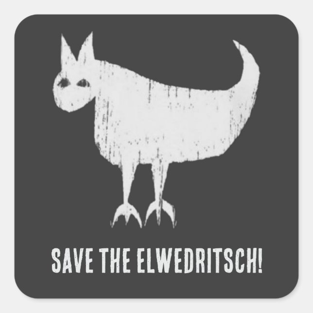 Save the Elwedritsch  Square Sticker (Front)