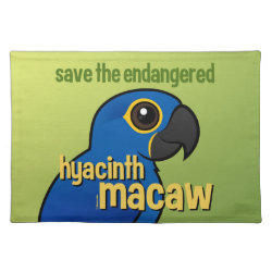 Save the Endangered Hyacinth Macaw Placemat 20