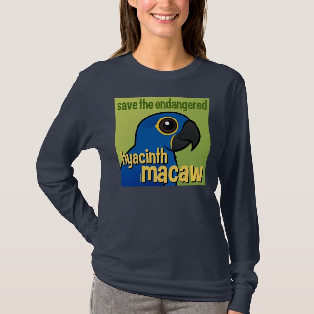 Save the Endangered Hyacinth Macaw T-Shirt (Front)