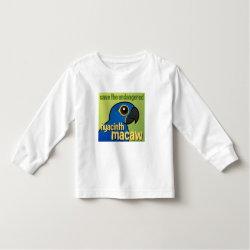 Save the Endangered Hyacinth Macaw Toddler Long Sleeve T-Shirt