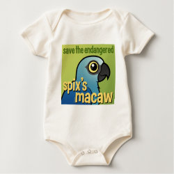 Save the Endangered Spix's Macaw Infant Organic Creeper