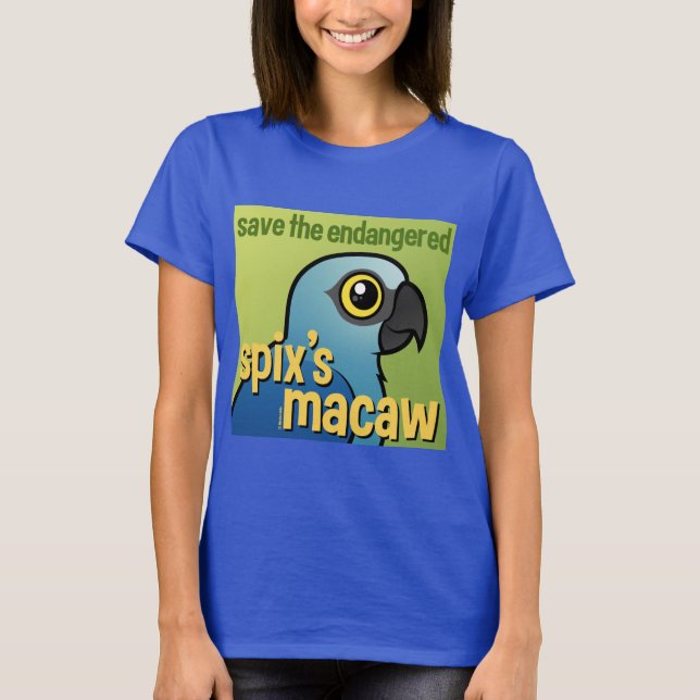 Save the Endangered Spix's Macaw T-Shirt (Front)