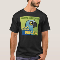 Save the Endangered Spix's Macaw Men's Basic Dark T-Shirt