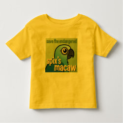 Save the Endangered Spix's Macaw Toddler Fine Jersey T-Shirt